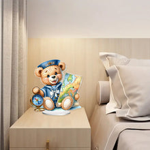 Load image into Gallery viewer, Acrylic Special Shape Sailing Bear DIY Diamond Painting Desktop Ornaments