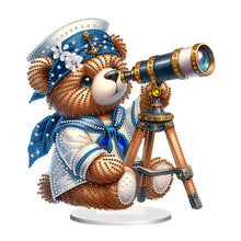 Load image into Gallery viewer, Acrylic Special Shape Sailing Bear DIY Diamond Painting Desktop Ornaments