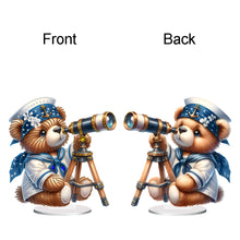 Load image into Gallery viewer, Acrylic Special Shape Sailing Bear DIY Diamond Painting Desktop Ornaments