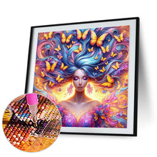 Load image into Gallery viewer, Diamond Painting - Full Square - Butterfly girl (30*30CM)