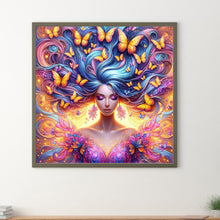 Load image into Gallery viewer, Diamond Painting - Full Square - Butterfly girl (30*30CM)