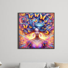 Load image into Gallery viewer, Diamond Painting - Full Square - Butterfly girl (30*30CM)
