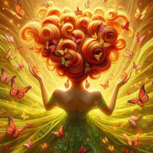 Load image into Gallery viewer, Diamond Painting - Full Square - Butterfly girl (30*30CM)