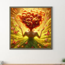 Load image into Gallery viewer, Diamond Painting - Full Square - Butterfly girl (30*30CM)