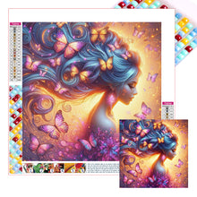 Load image into Gallery viewer, Diamond Painting - Full Square - Butterfly girl (30*30CM)