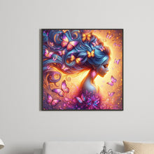Load image into Gallery viewer, Diamond Painting - Full Square - Butterfly girl (30*30CM)
