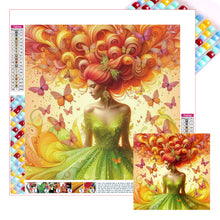 Load image into Gallery viewer, Diamond Painting - Full Square - Butterfly girl (30*30CM)