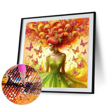 Load image into Gallery viewer, Diamond Painting - Full Square - Butterfly girl (30*30CM)