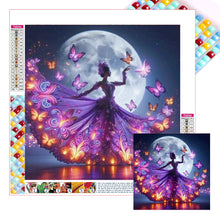 Load image into Gallery viewer, Diamond Painting - Full Square - Butterfly girl (30*30CM)