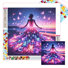 Load image into Gallery viewer, Diamond Painting - Full Square - Butterfly girl (30*30CM)