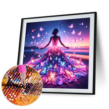 Load image into Gallery viewer, Diamond Painting - Full Square - Butterfly girl (30*30CM)