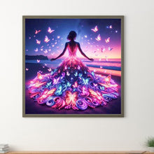 Load image into Gallery viewer, Diamond Painting - Full Square - Butterfly girl (30*30CM)