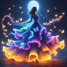 Load image into Gallery viewer, Diamond Painting - Full Square - Butterfly girl (30*30CM)