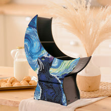 Load image into Gallery viewer, Black Cat Diamond Painting Storage Box Resin Sundries Holder Case for Desktop