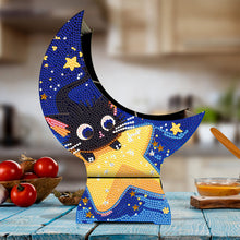 Load image into Gallery viewer, Cat Star Diamond Painting Storage Box Resin Sundries Holder Case for Desktop