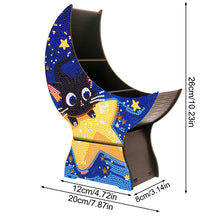 Load image into Gallery viewer, Cat Star Diamond Painting Storage Box Resin Sundries Holder Case for Desktop