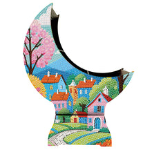 Load image into Gallery viewer, Village Diamond Painting Storage Box Resin Sundries Holder Case for Desktop