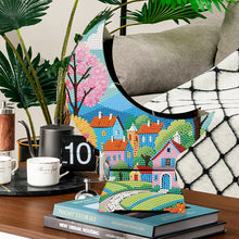 Load image into Gallery viewer, Village Diamond Painting Storage Box Resin Sundries Holder Case for Desktop