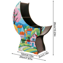 Load image into Gallery viewer, Village Diamond Painting Storage Box Resin Sundries Holder Case for Desktop