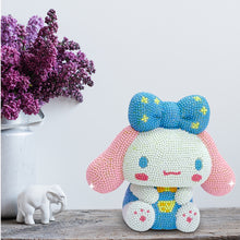 Load image into Gallery viewer, Vinyl Cinnamon Dog Diamond Painting Piggy Bank DIY Diamond Painting Coin Bank