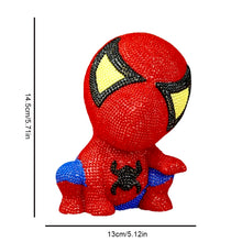 Load image into Gallery viewer, Vinyl Spiderman Diamond Painting Piggy Bank 5D DIY Diamond Money Storage Box