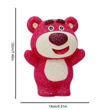 Load image into Gallery viewer, Vinyl Strawberry Bear Diamond Painting Piggy Bank DIY Diamond Money Storage Box