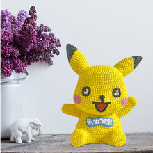 Load image into Gallery viewer, Vinyl Pikachu Diamond Painting Piggy Bank DIY Diamond Painting Money Storage Box
