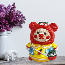 Load image into Gallery viewer, Vinyl Bear Diamond Painting Piggy Bank DIY Diamond Painting Money Storage Box