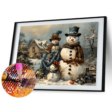 Load image into Gallery viewer, Diamond Painting - Full Round - Winter snowman (40*30CM)