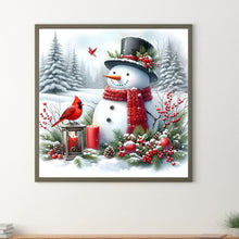 Load image into Gallery viewer, Diamond Painting - Full Round - Winter snowman (30*30CM)
