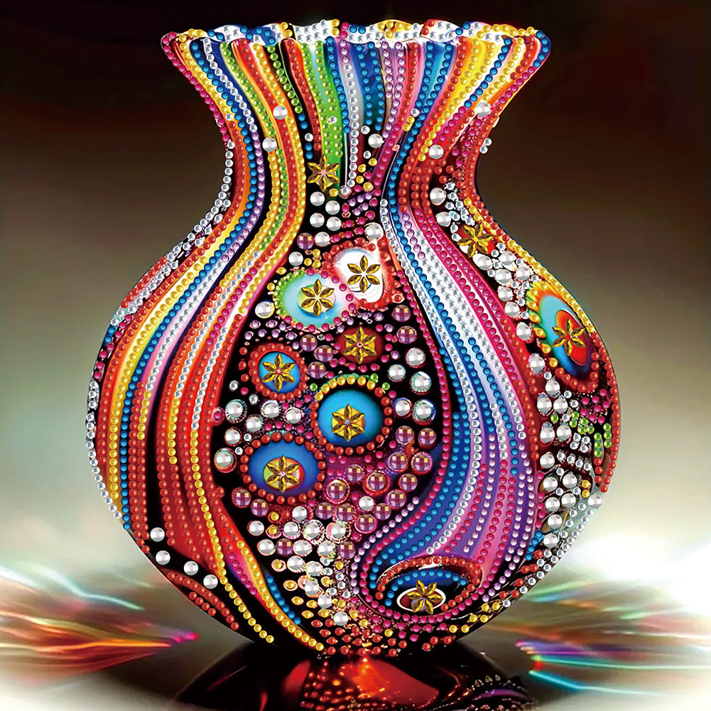 Diamond Painting - Partial Special Shaped - Art vase (30*30CM)