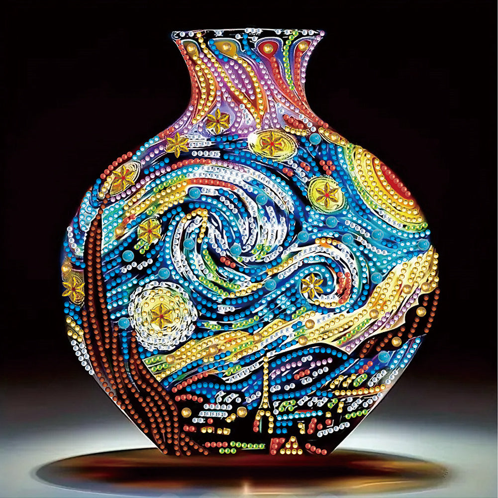 Diamond Painting - Partial Special Shaped - Art vase (30*30CM)