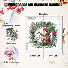Load image into Gallery viewer, Diamond Painting - Partial Special Shaped - Christmas elves (30*30CM)