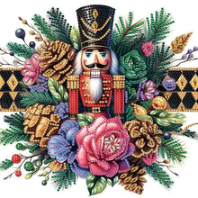 Load image into Gallery viewer, Diamond Painting - Partial Special Shaped - Christmas nutcracker (30*30CM)