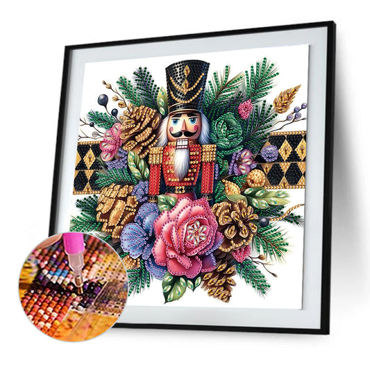 Diamond Painting - Partial Special Shaped - Christmas nutcracker (30*30CM)