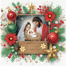 Load image into Gallery viewer, Diamond Painting - Partial Special Shaped - Christmas Jesus Mother (30*30CM)