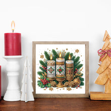 Load image into Gallery viewer, Diamond Painting - Partial Special Shaped - Christmas atmosphere candles (30*30CM)