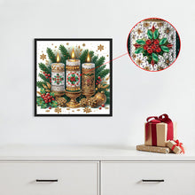 Load image into Gallery viewer, Diamond Painting - Partial Special Shaped - Christmas atmosphere candles (30*30CM)