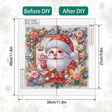 Load image into Gallery viewer, Diamond Painting - Partial Special Shaped - Santa Claus (30*30CM)