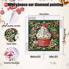 Load image into Gallery viewer, Diamond Painting - Partial Special Shaped - Christmas dessert (30*30CM)