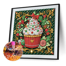 Load image into Gallery viewer, Diamond Painting - Partial Special Shaped - Christmas dessert (30*30CM)