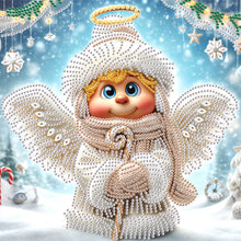Load image into Gallery viewer, Diamond Painting - Partial Special Shaped - Christmas angel (30*30CM)