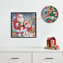 Load image into Gallery viewer, Diamond Painting - Partial Special Shaped - Santa Claus (30*30CM)