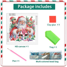 Load image into Gallery viewer, Diamond Painting - Partial Special Shaped - Santa Claus (30*30CM)