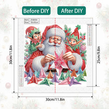 Load image into Gallery viewer, Diamond Painting - Partial Special Shaped - Santa Claus (30*30CM)