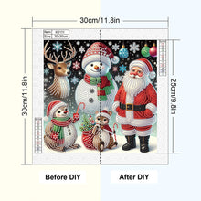 Load image into Gallery viewer, Diamond Painting - Partial Special Shaped - Santa Claus (30*30CM)