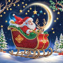 Load image into Gallery viewer, Diamond Painting - Partial Special Shaped - Santa Claus (30*30CM)