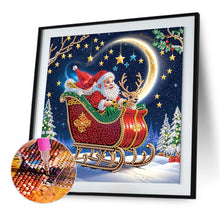 Load image into Gallery viewer, Diamond Painting - Partial Special Shaped - Santa Claus (30*30CM)