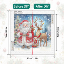 Load image into Gallery viewer, Diamond Painting - Partial Special Shaped - Santa Claus (30*30CM)