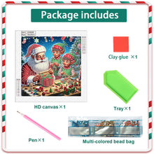 Load image into Gallery viewer, Diamond Painting - Partial Special Shaped - Santa Claus (30*30CM)